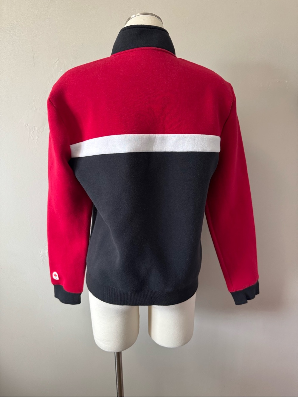 Hudson Bay Company Olympic Canada Graphic Red and Black Varsity Jacket size M - Picture 3 of 10